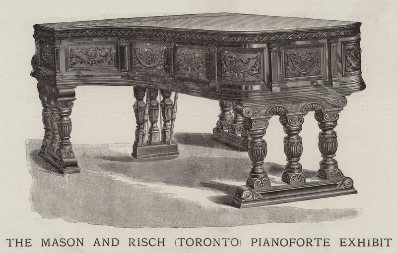 Mason ve Risch (Toronto) Piyano Sergisi (gravür) by English School