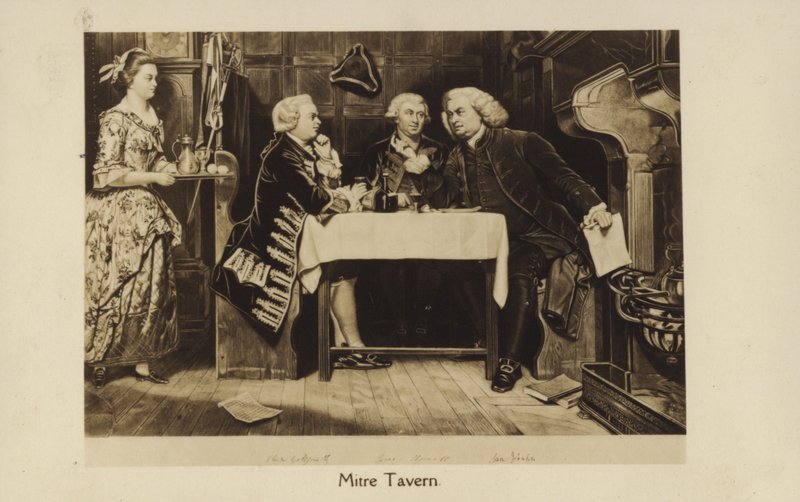 The Mitre Tavern (lito) by English School
