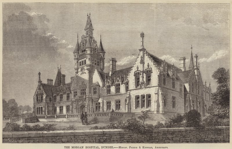 Morgan Hastanesi, Dundee (gravür) by English School