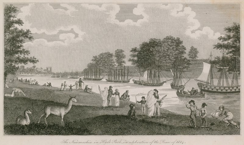1814 Barışını kutlamak için Hyde Park