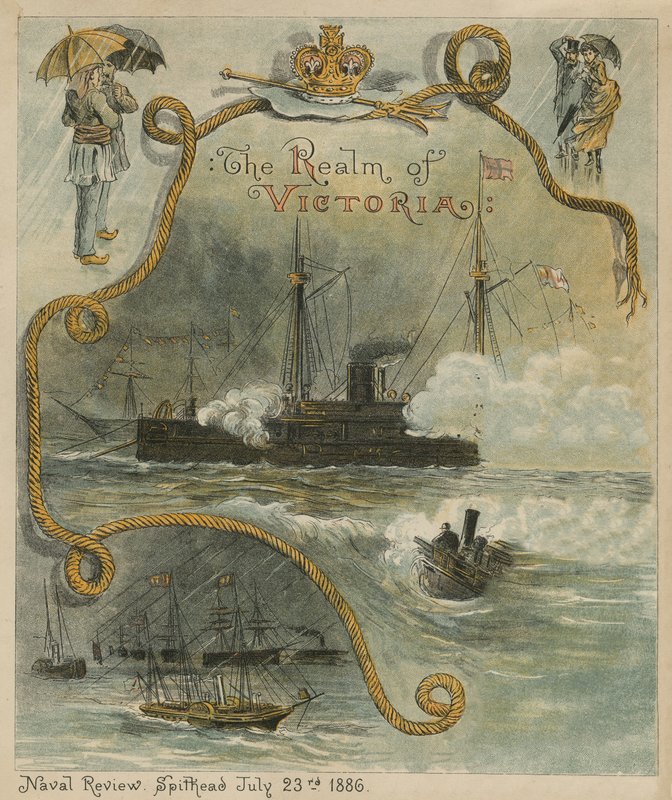 The Naval Review, Spithead, 23 Temmuz 1886 by English School