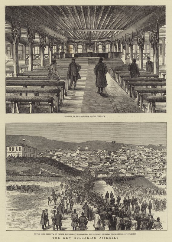 Yeni Bulgar Meclisi (gravür) by English School