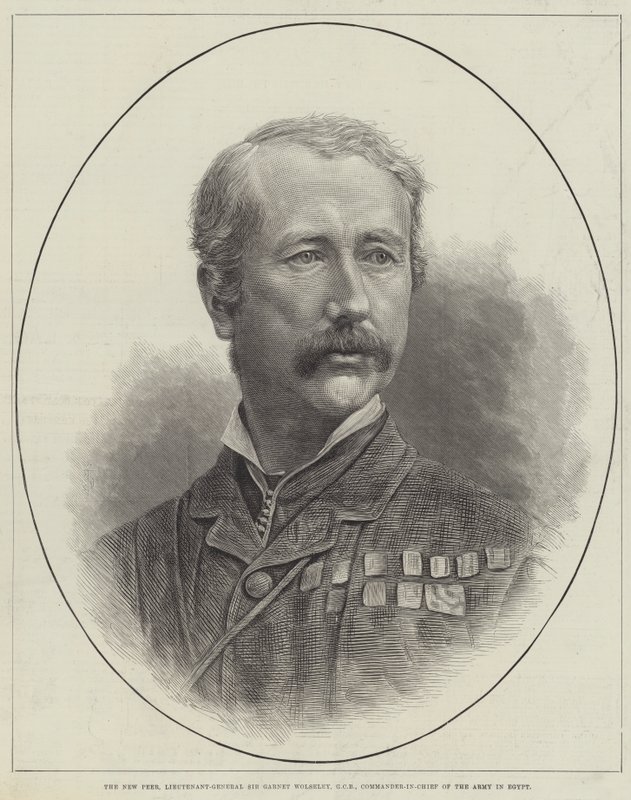 The New Peer, Korgeneral Sir Garnet Wolseley, GCB, Mısır
