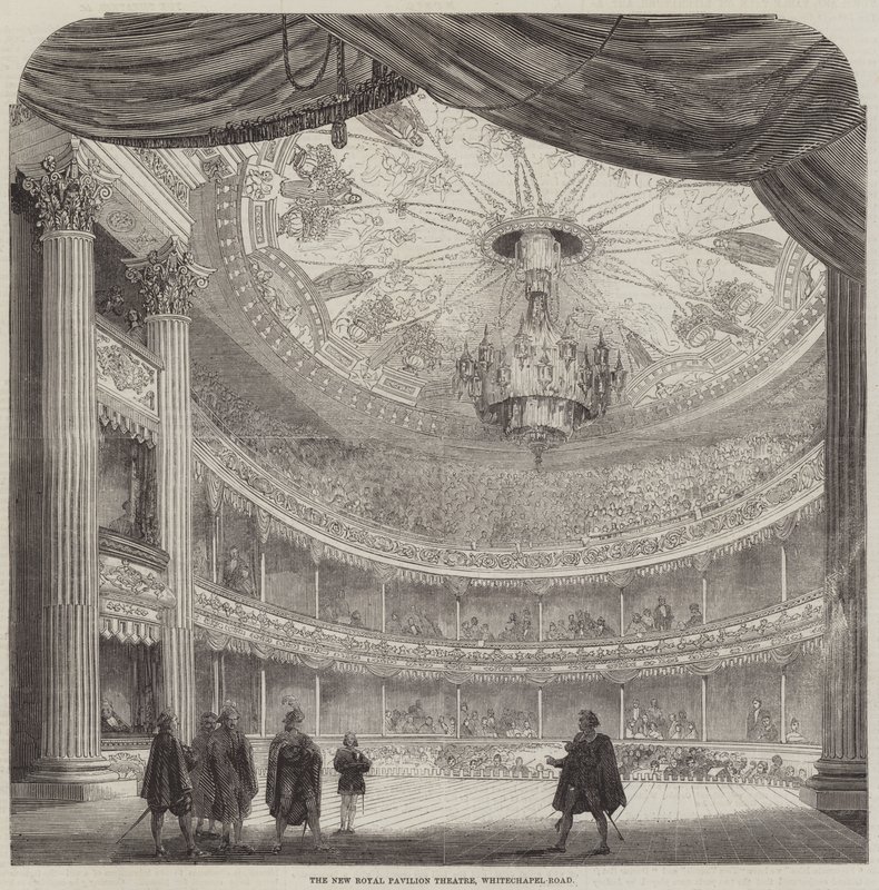 The New Royal Pavilion Theatre, Whitechapel-Road (gravür) by English School