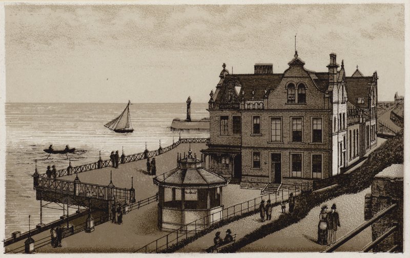 Yeni Salon, Whitby (taş) by English School