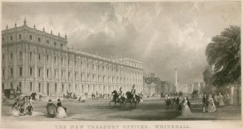 Yeni Hazine Ofisleri, Whitehall by English School