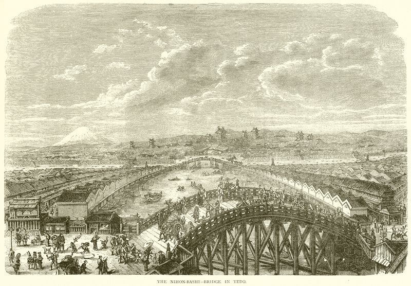 The Nihon-Bashi - Yedo'da Köprü by English School