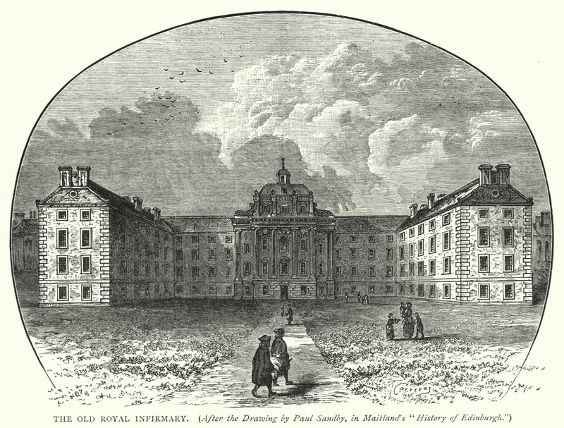 Eski Kraliyet Hastanesi (gravür) by English School