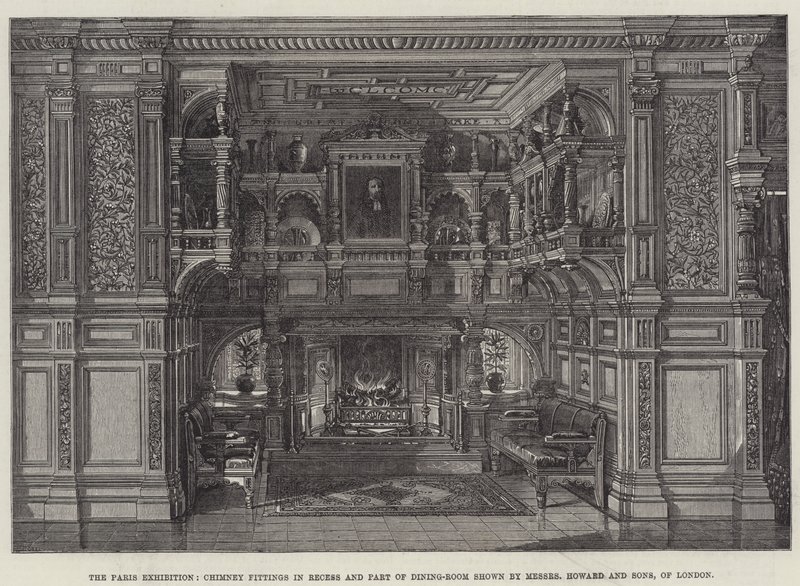 Paris Sergisi, Messers Howard ve Sons, Londra (gravür) by English School