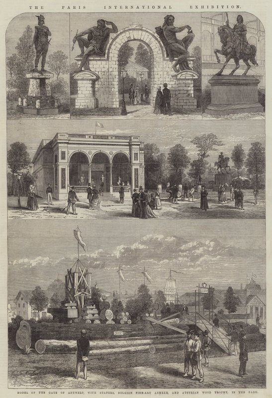 Paris Uluslararası Sergisi (gravür) by English School