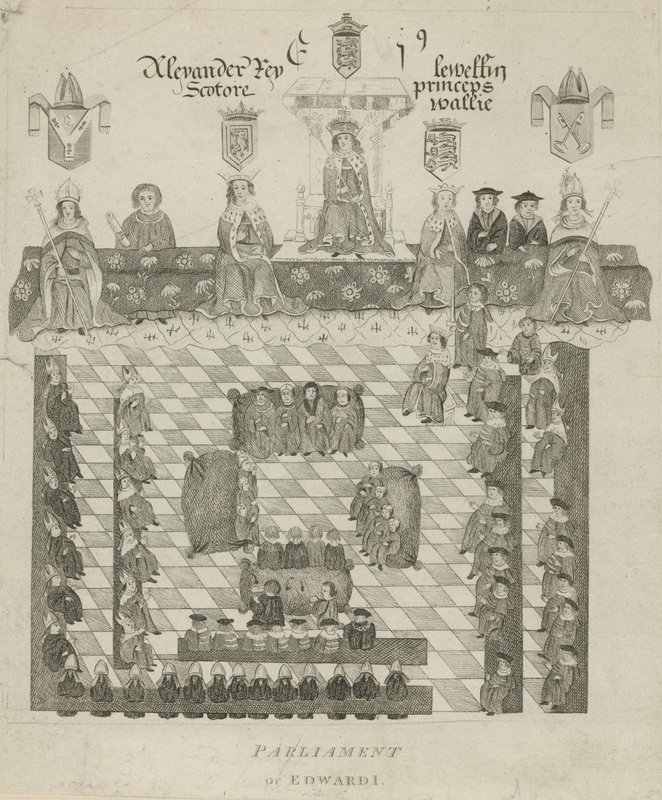 Kral Edward I Parlamentosu by English School