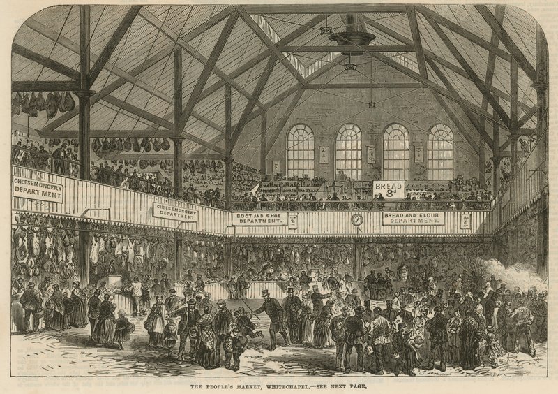 Halk Pazarı, Whitechapel, Londra by English School