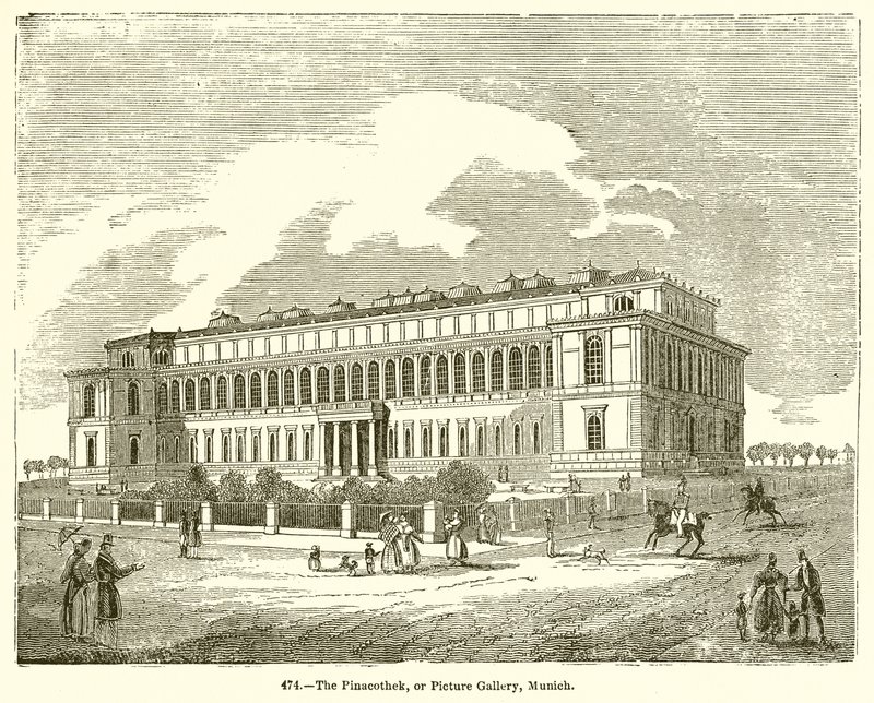 Pinacothek veya Resim Galerisi, Münih by English School