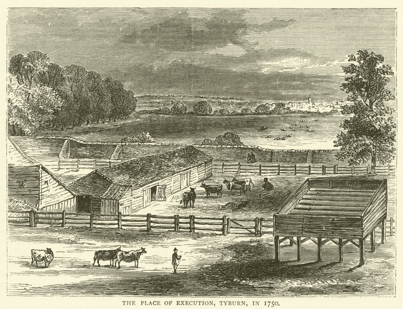 İnfaz Yeri, Tyburn, 1750