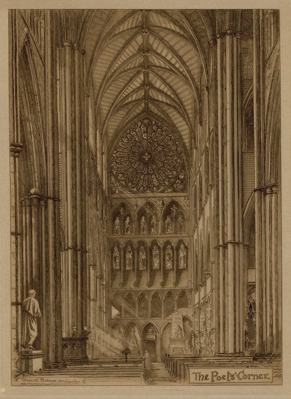 Westminster Abbey Şairler Köşesi by English School