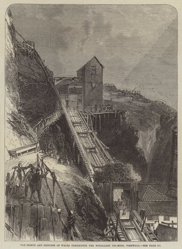 Galler Prensi ve Prensesi Botallack Teneke Madeni
