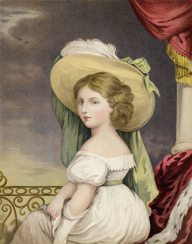 On İki Yaşında Prenses Victoria by English School