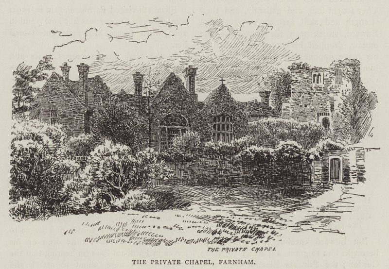 Özel Şapel, Farnham (gravür) by English School