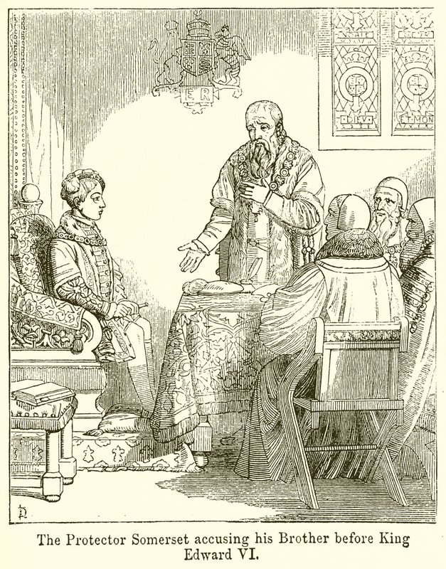 Koruyucu Somerset, Kardeşini Kral VI. Edward