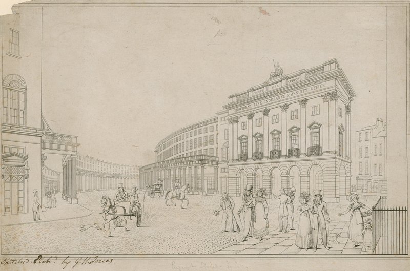 The Quadrant, Regent Street, Londra by English School