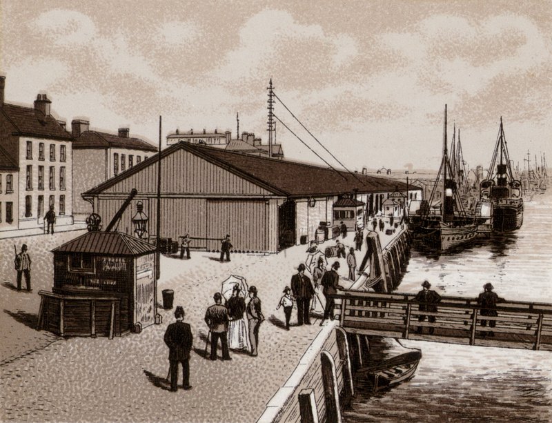 The Quay, Belfast (lito) by English School
