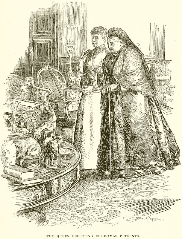 Kraliçe Noel Hediyelerini Seçiyor by English School