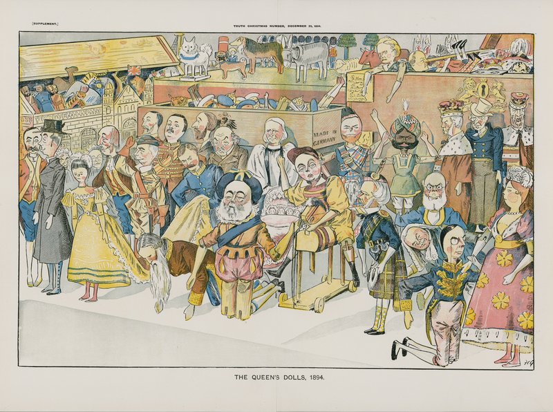 Kraliçe Bebekler. 1894 by English School