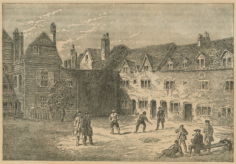 Marshalsea Hapishanesinin Raket Mahkemesi by English School