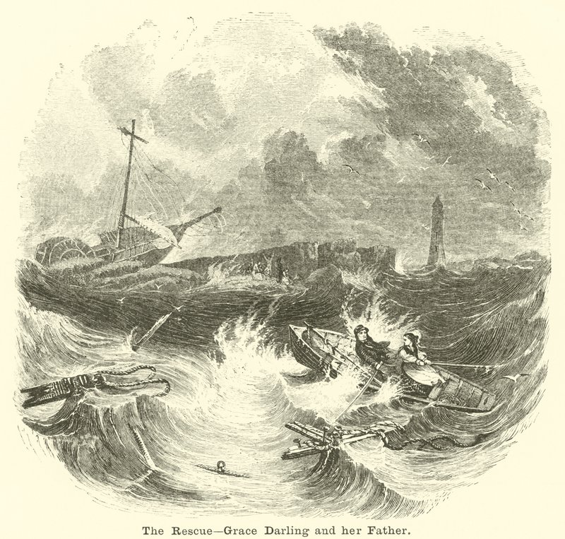 Kurtarma, Grace Darling ve Babası by English School