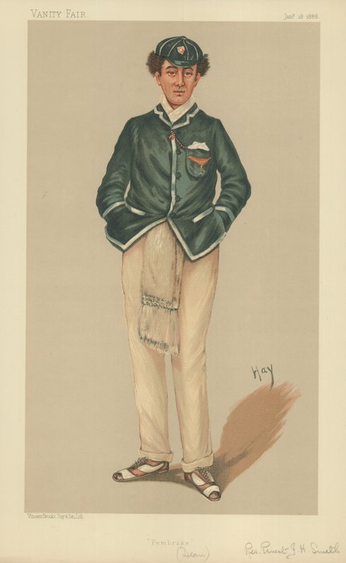The Rev Ernest John Heriz Smith MA, Pembroke, 28 Ocak 1888, Vanity Fair karikatürü by English School