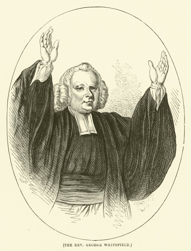 Muhterem George Whitefield (gravür) by English School