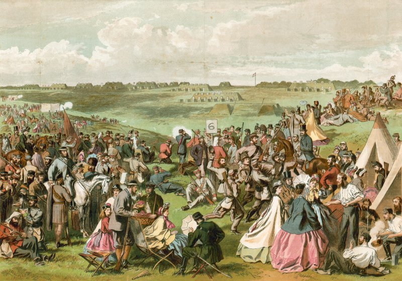 Tüfek Yarışması, Wimbledon, 1864 by English School