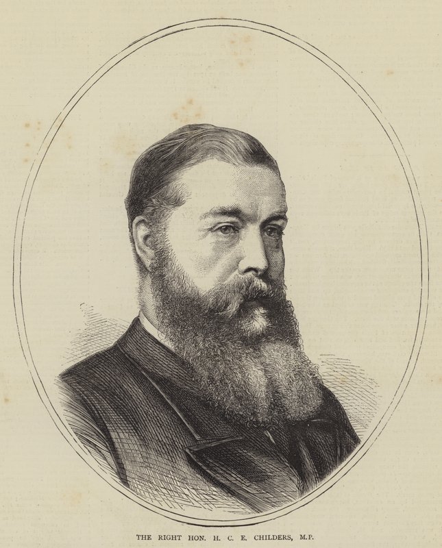 Sayın HCE Childers, MP (gravür) by English School