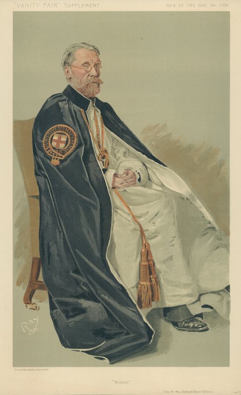 Sağ Rahip Edward Stuart Talbot, Winton, 11 Ekim 1911, Vanity Fair karikatürü by English School