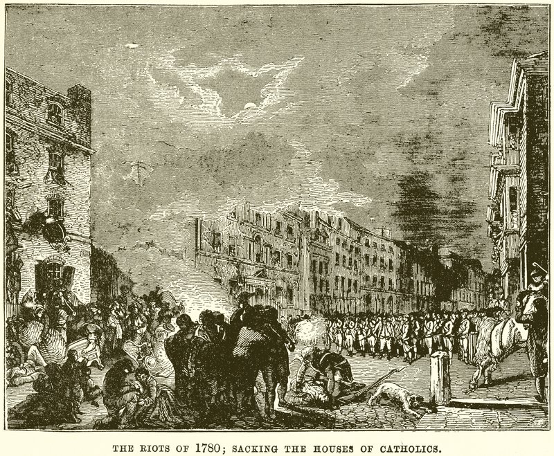 1780 İsyanları; Katoliklerin Evlerini Yağmalamak by English School