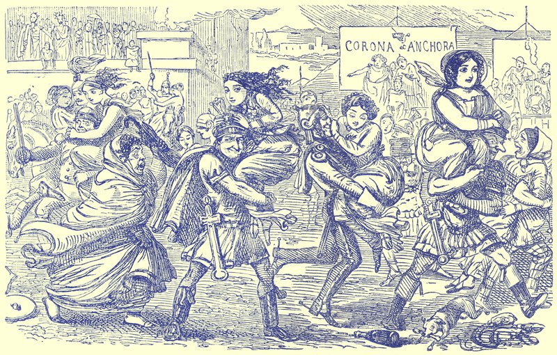 The Romans Walking with the Sabine Women, Gilbert Abbott a Beckett tarafından yazılan The Comic History of Rome