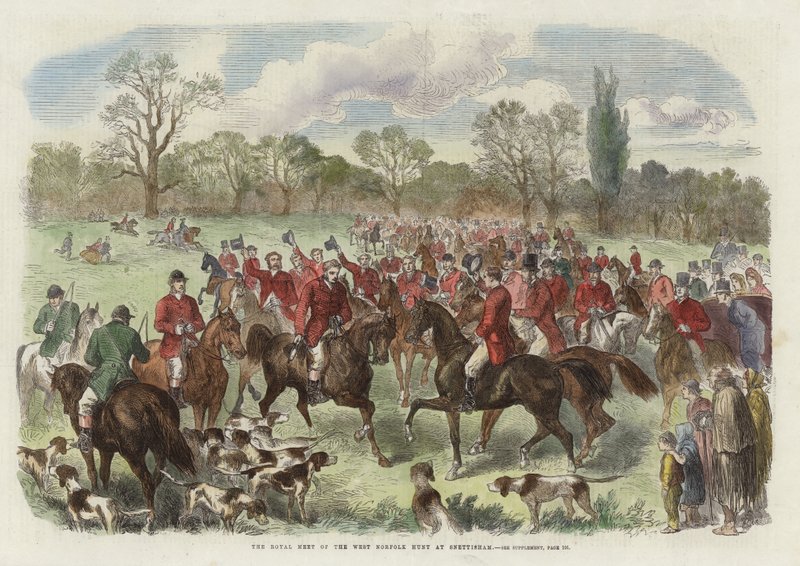 Batı Norfolk Hunt Kraliyet Buluşması by English School
