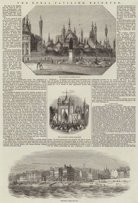 Kraliyet Köşkü, Brighton (gravür) by English School