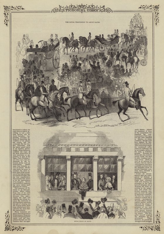 Ascot Yarışlarına Kraliyet Alayı by English School