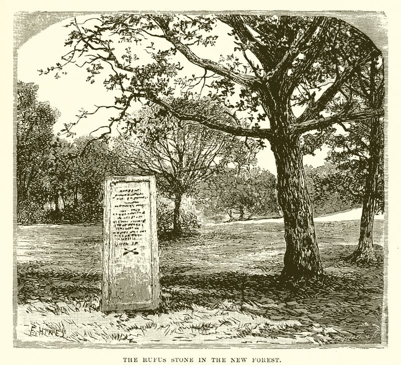 Yeni ormandaki Rufus Taşı by English School