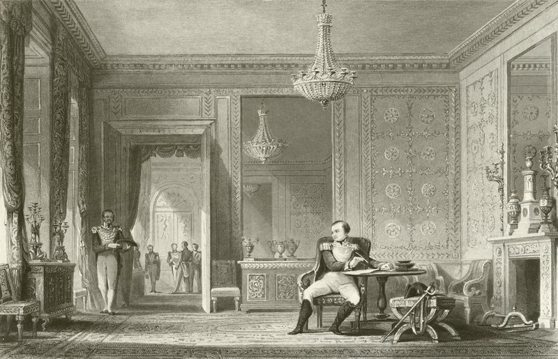 Salon tahttan çekilmesi, Fontainebleau by English School