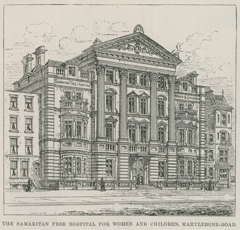 Samaritan Ücretsiz Kadın ve Çocuklar Hastanesi, Marylebone Road by English School