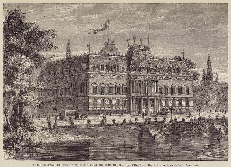 Ren Eyaleti Malikanelerinin Oturum Evi (gravür) by English School