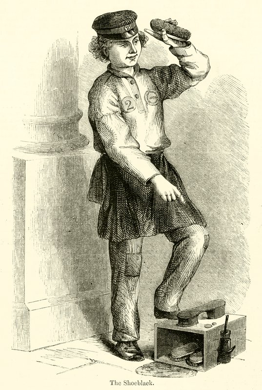Ayakkabı Siyahı (gravür) by English School
