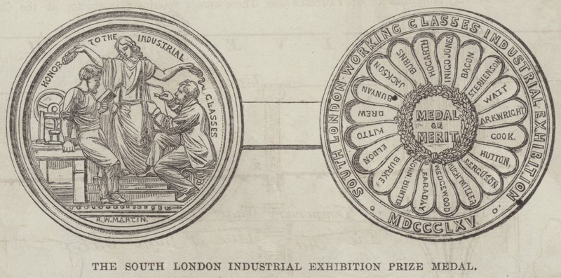 Güney Londra Endüstri Fuarı Ödülü Madalyası (gravür) by English School