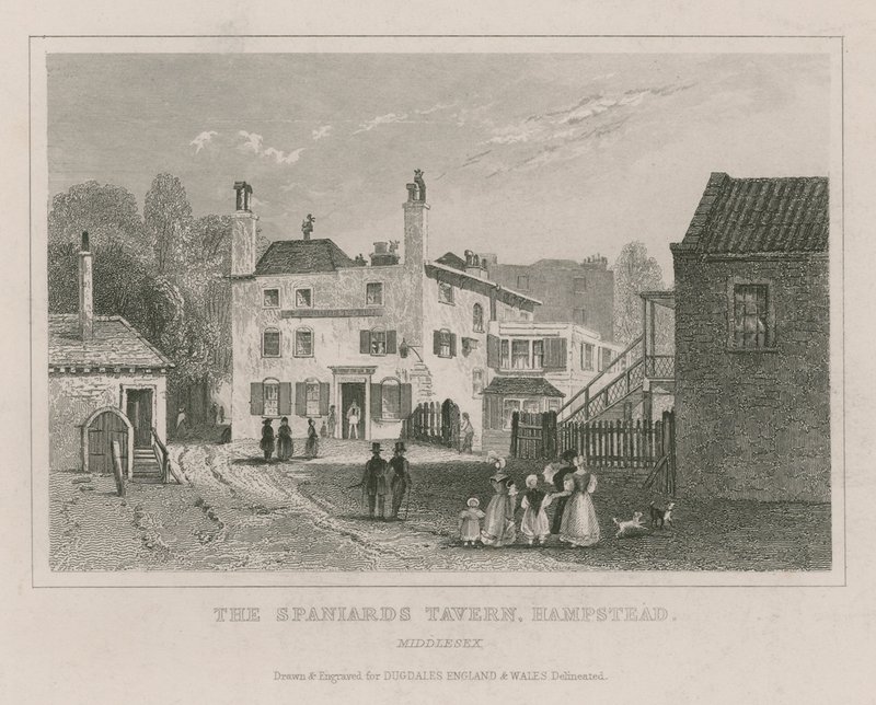 İspanyollar Tavern, Hampstead, Londra by English School