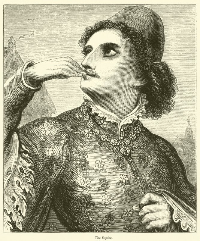 Squire (gravür) by English School