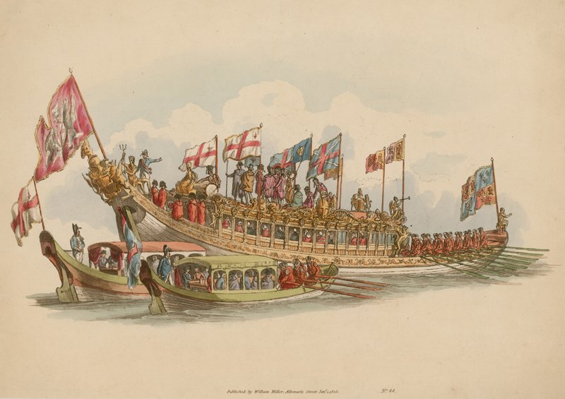 The Stationers Barge, Thames Nehri, Londra by English School