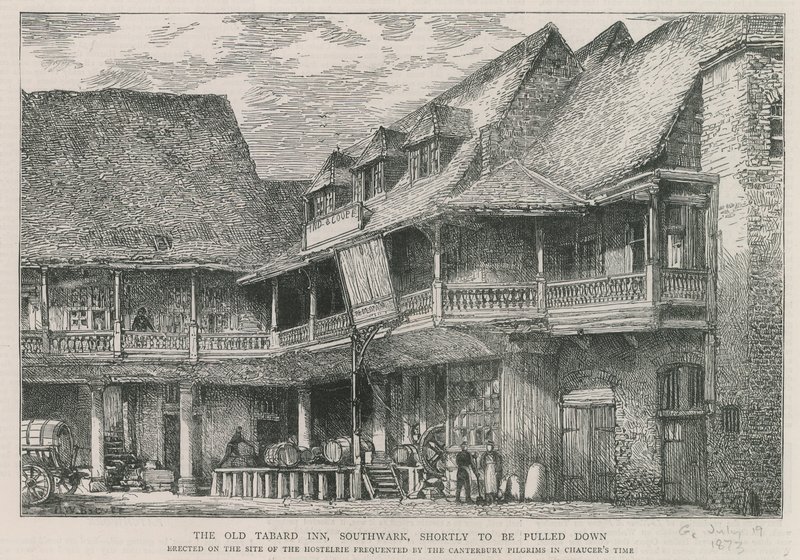 Tabard Inn, Southwark by English School