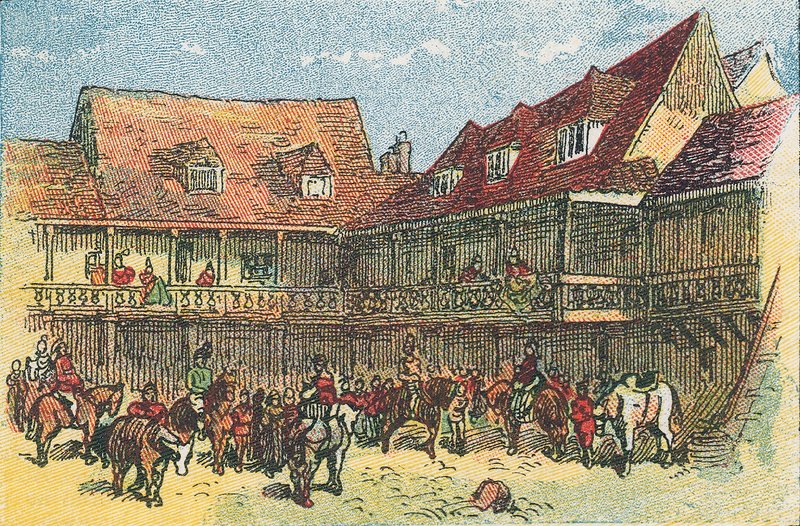 Tabard Inn, Southwark by English School